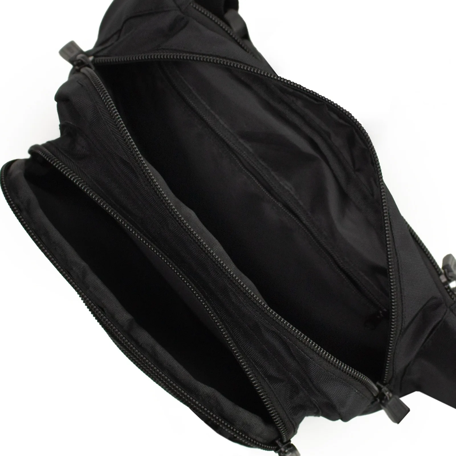 Wasserdichte Unisex-Hüft-/Umhängetasche mit verstellbarem Riemen – schwarz 6