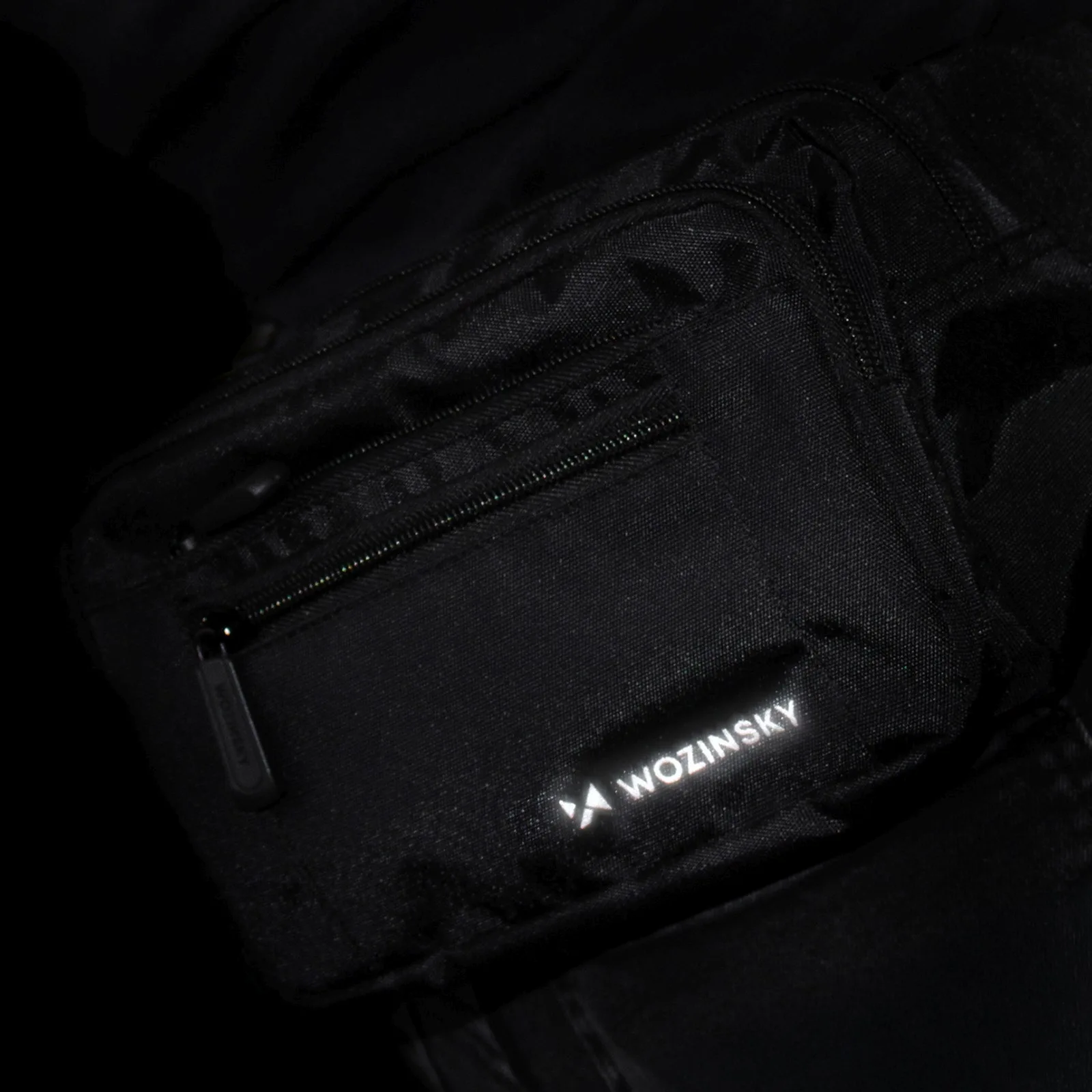 Wasserdichte Unisex-Hüft-/Umhängetasche mit verstellbarem Riemen – schwarz 9