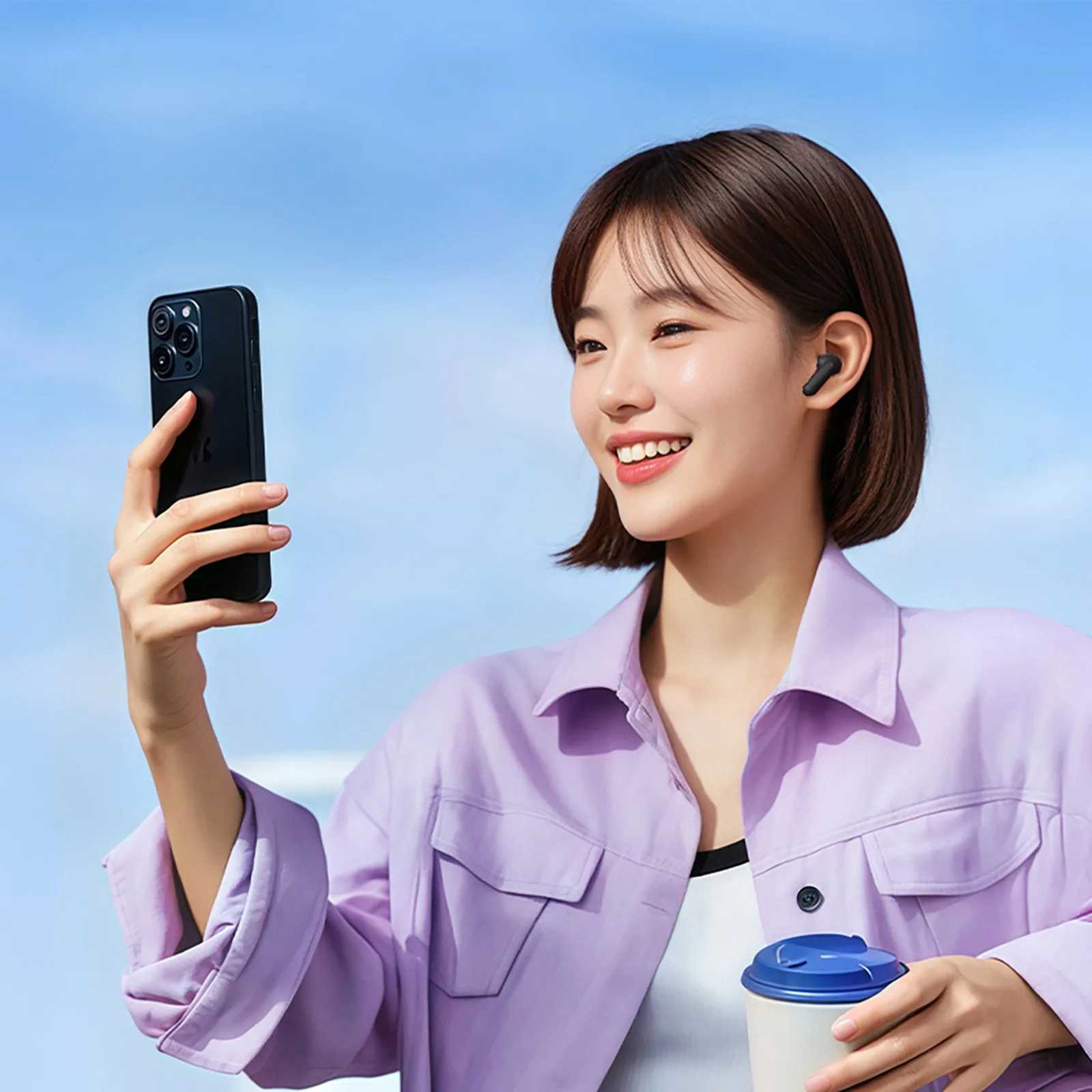 MeloBuds N30 ANC Bluetooth IPX4 Căști intraauriculare fără fir - Negru 7
