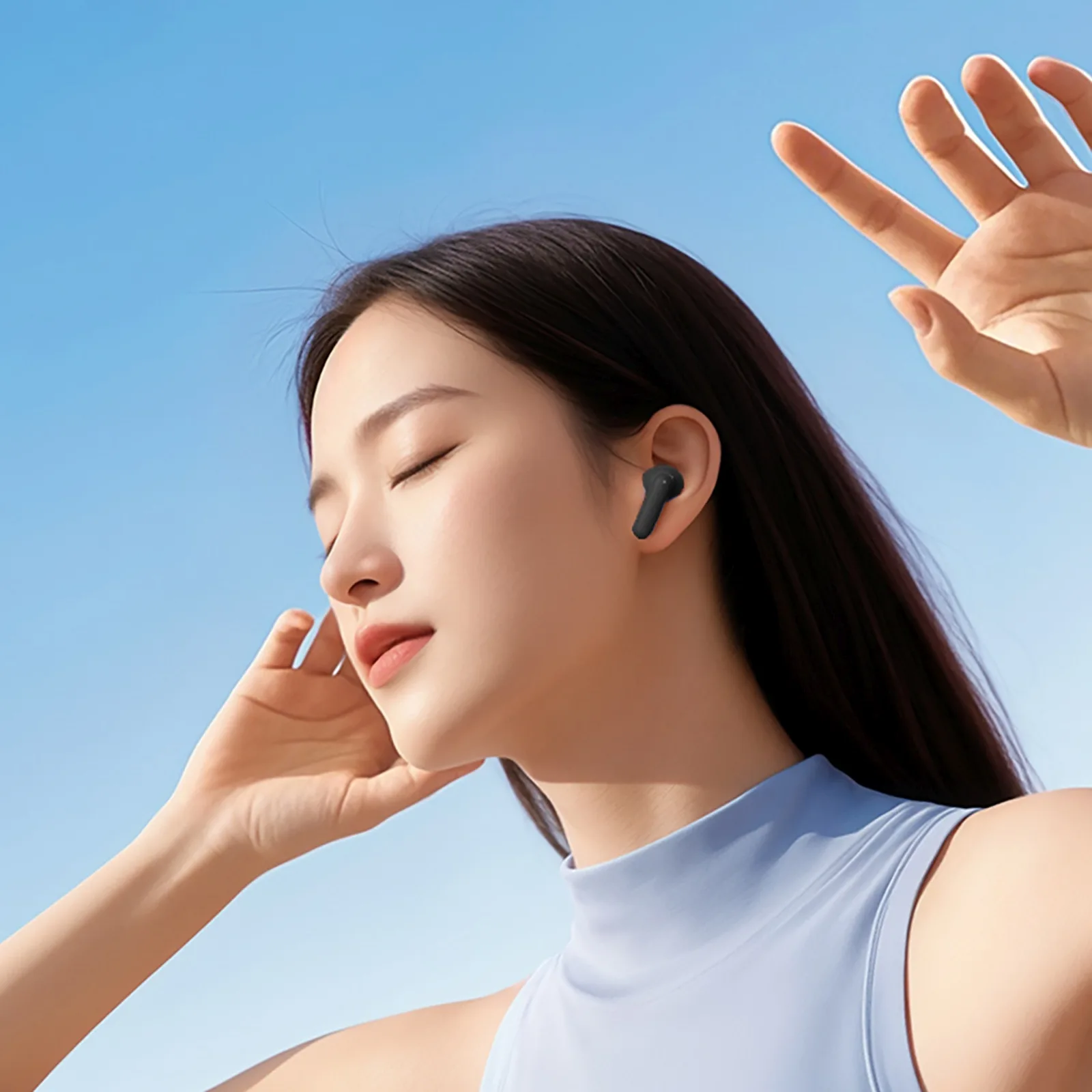 MeloBuds N30 ANC Bluetooth IPX4 Căști intraauriculare fără fir - Negru 8