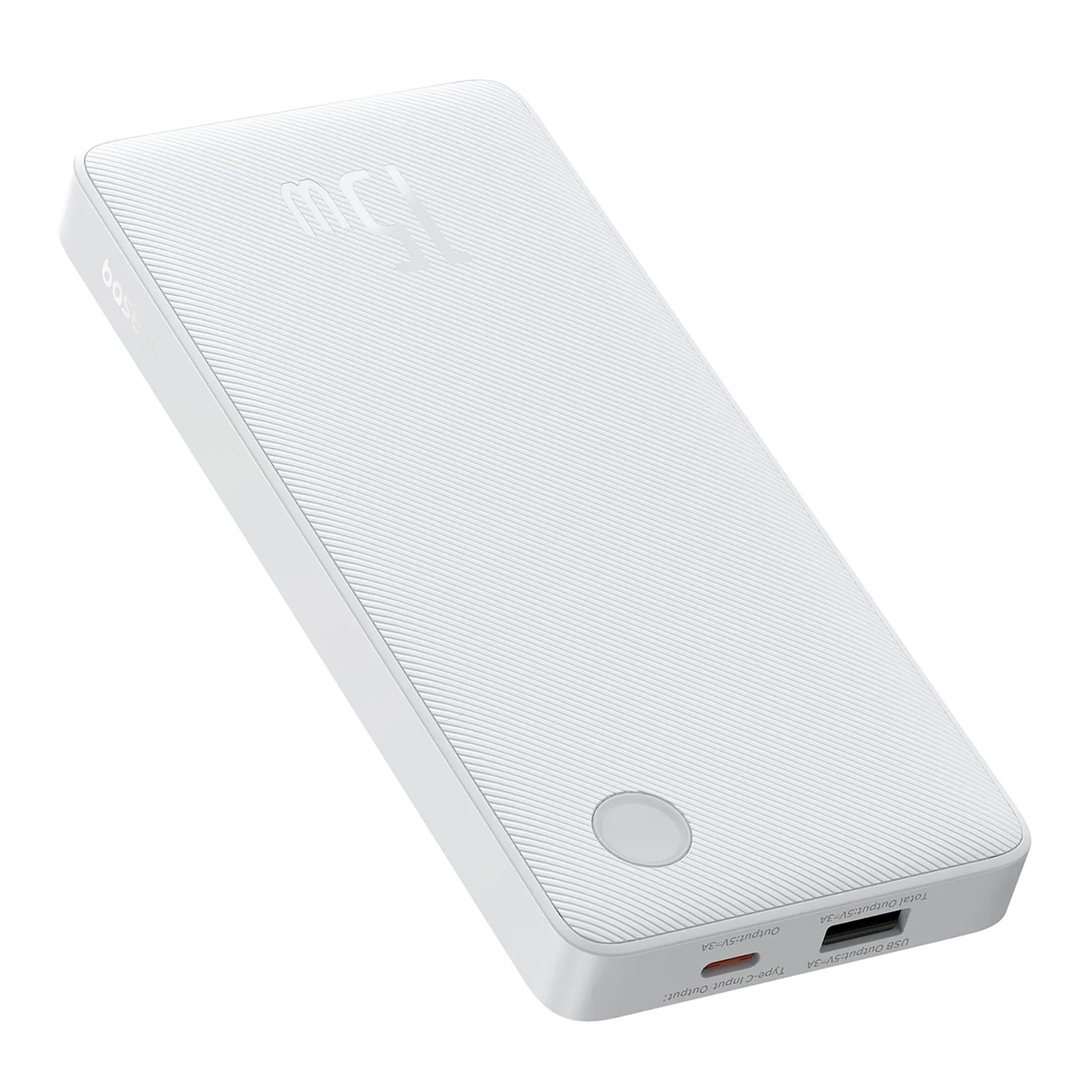 Airpow Lite 10000mAh 15W Powerbank mit 30 cm langem USB-A-zu-USB-C-Kabel – Weiß 2