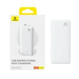 Airpow Lite 10000mAh 15W Power Bank with 30cm USB-A to USB-C Cable - White 3
