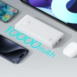 Airpow Lite 10000mAh 15W Power Bank with 30cm USB-A to USB-C Cable - White 6