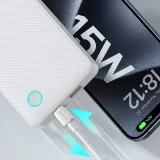 Airpow Lite 10000mAh 15W Power Bank with 30cm USB-A to USB-C Cable - White 9