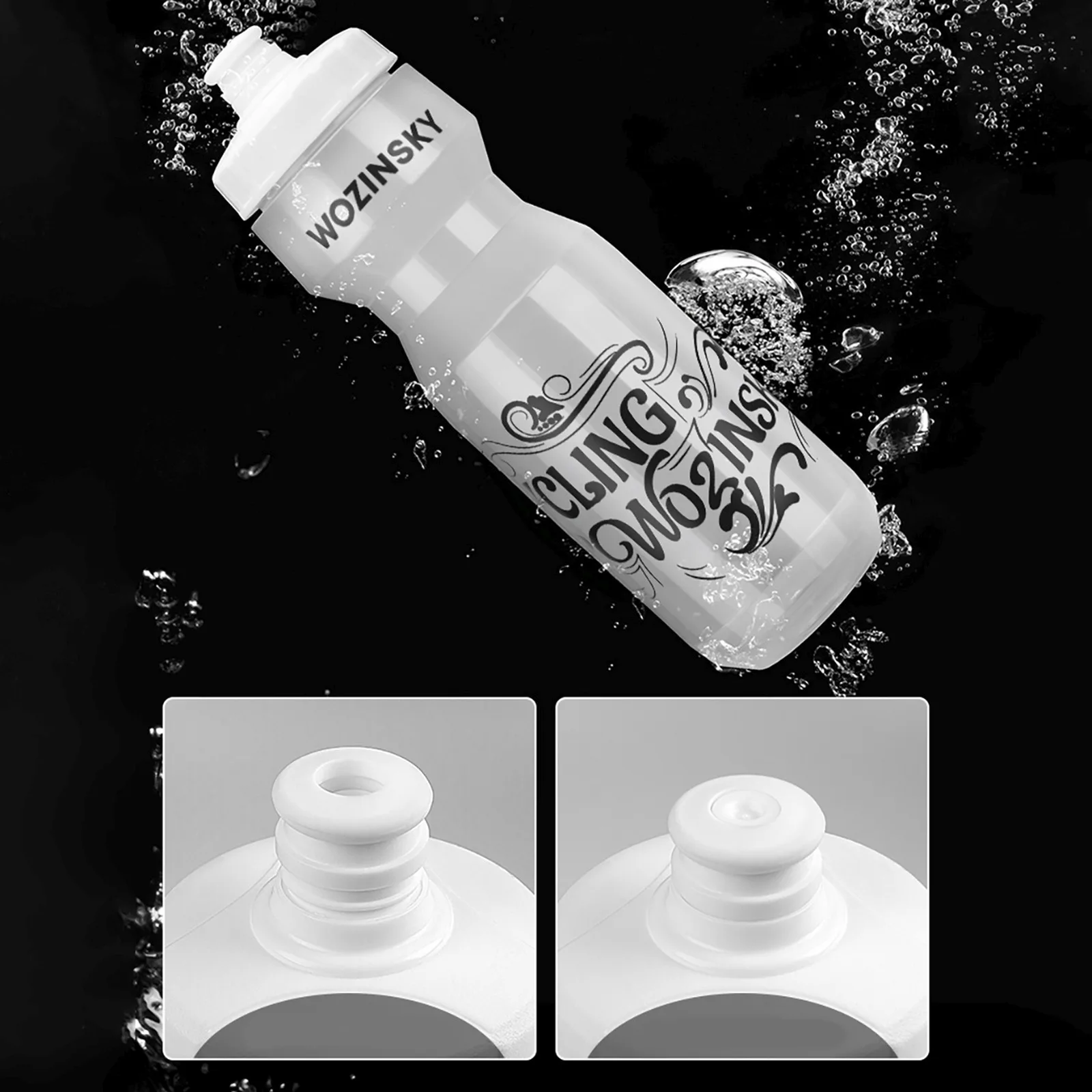 750ml átlátszó kerékpáros vizes palack 10