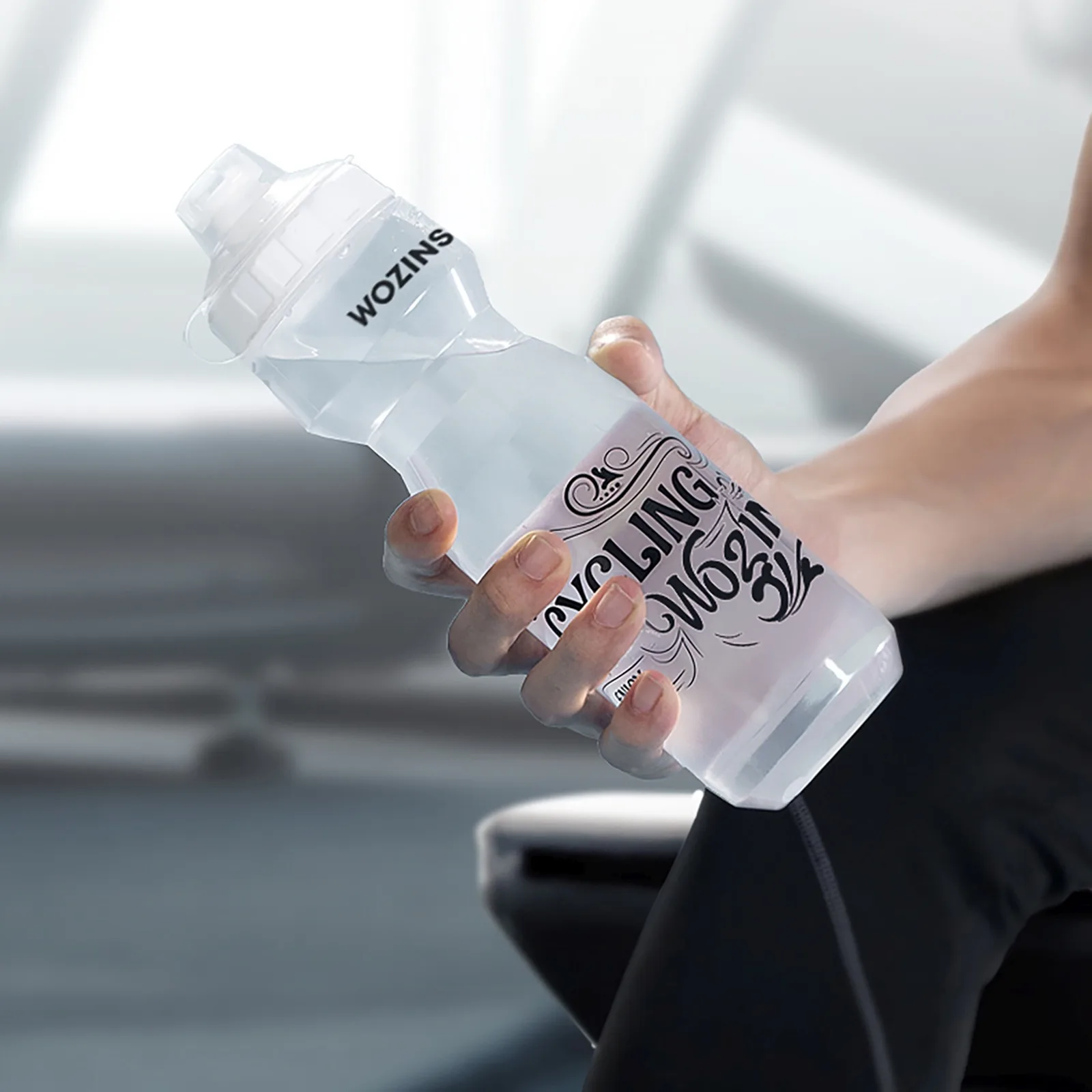 750ml átlátszó kerékpáros vizes palack 2