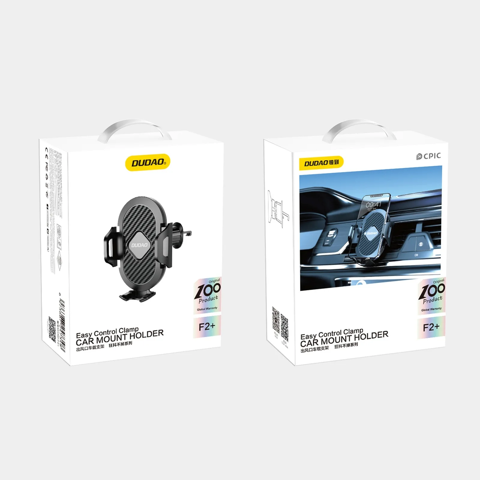 Suport auto cu clemă pentru smartphone-uri pentru gura de aerisire - negru 8