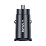 USB-C–USB-A 30 W-os autós töltő – fekete 10