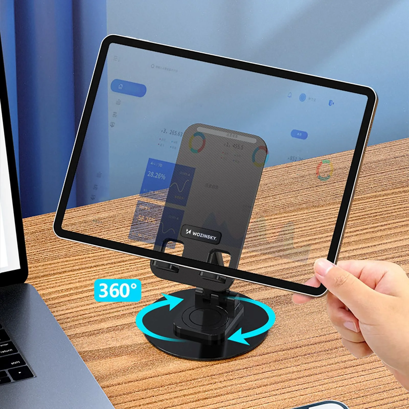 Stabil telefon és tablet állvány - fekete 3