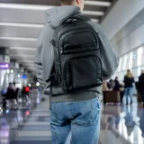 Rucsac de călătorie pentru avion cu buzunar pentru laptop, 20L, 40x20x25 cm - negru 6