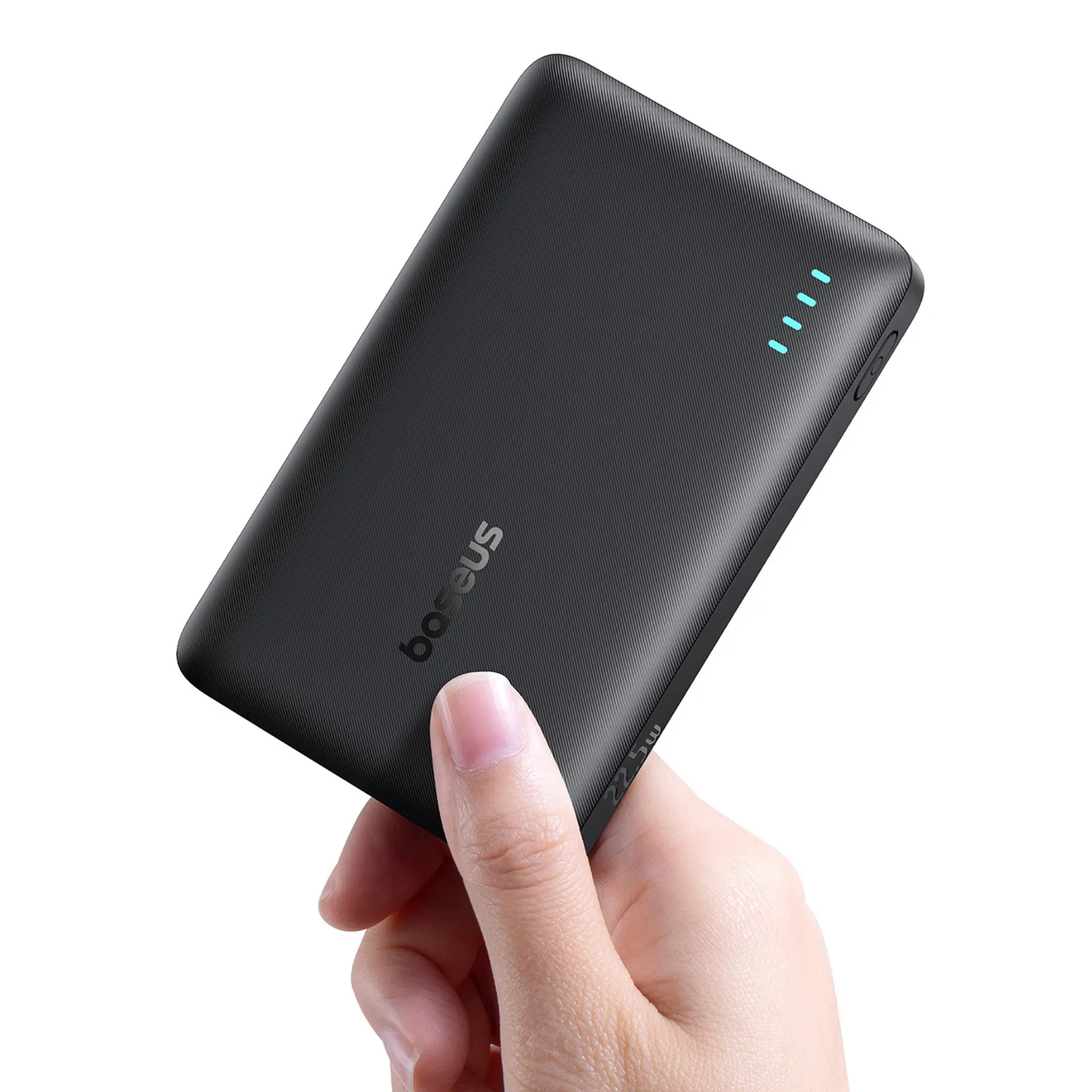 Powerbanka EnerFill FP21 s kapacitou 10 000 mAh a výkonom 22,5 W s portmi USB-A a USB-C a káblom USB-C – čierna 6