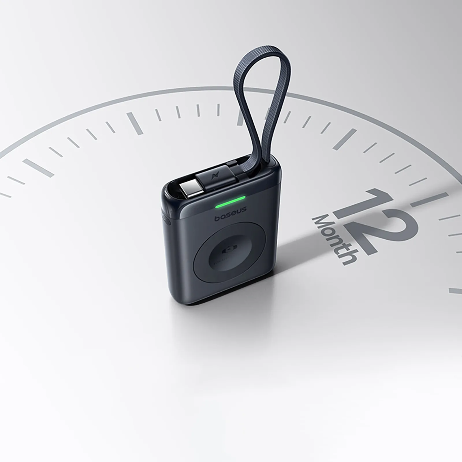 Powerbank 1640 mAh 5W EnerFill FW11 do Apple Watch z wbudowanym kablem - czarny 11