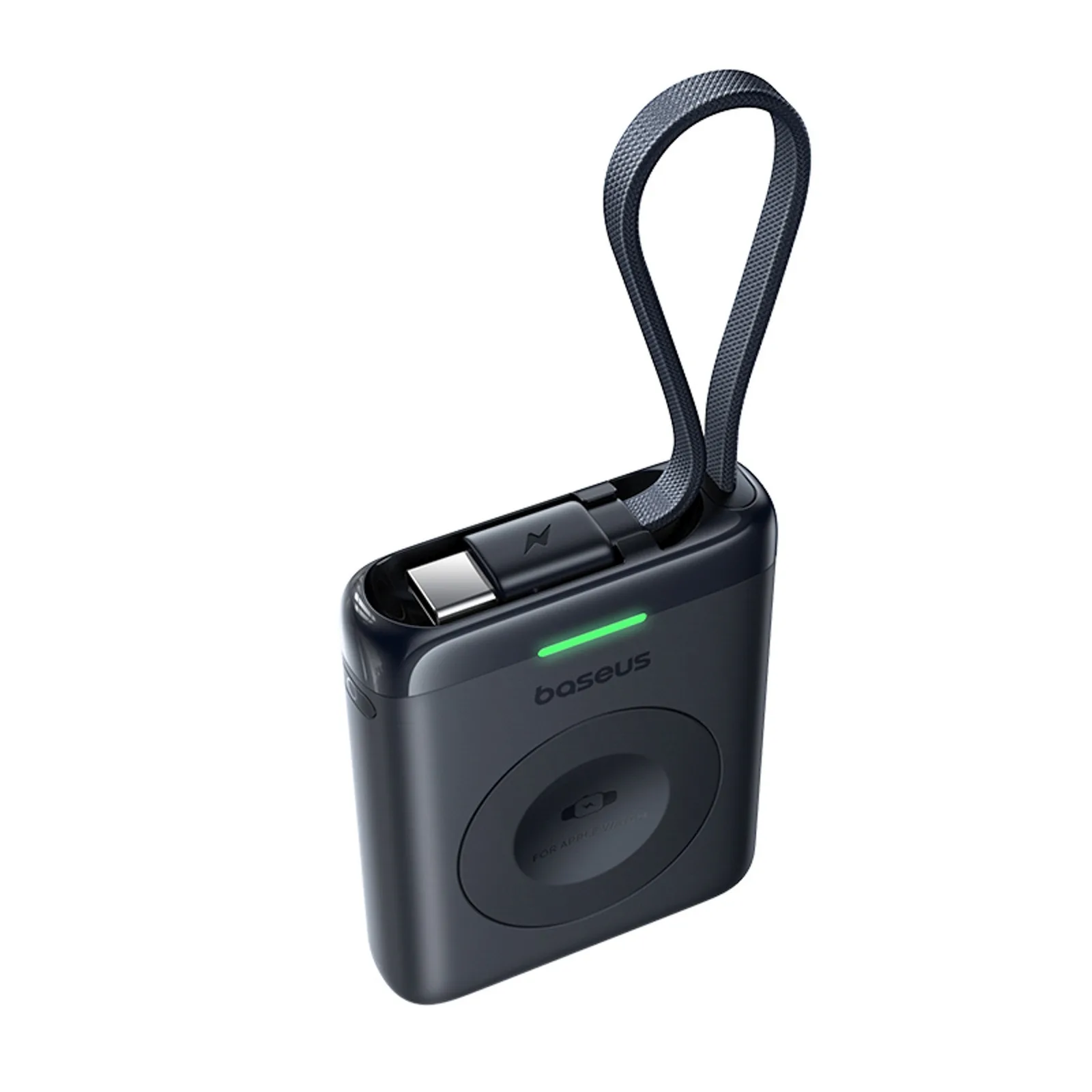 Powerbank 1640 mAh 5W EnerFill FW11 do Apple Watch z wbudowanym kablem - czarny 3
