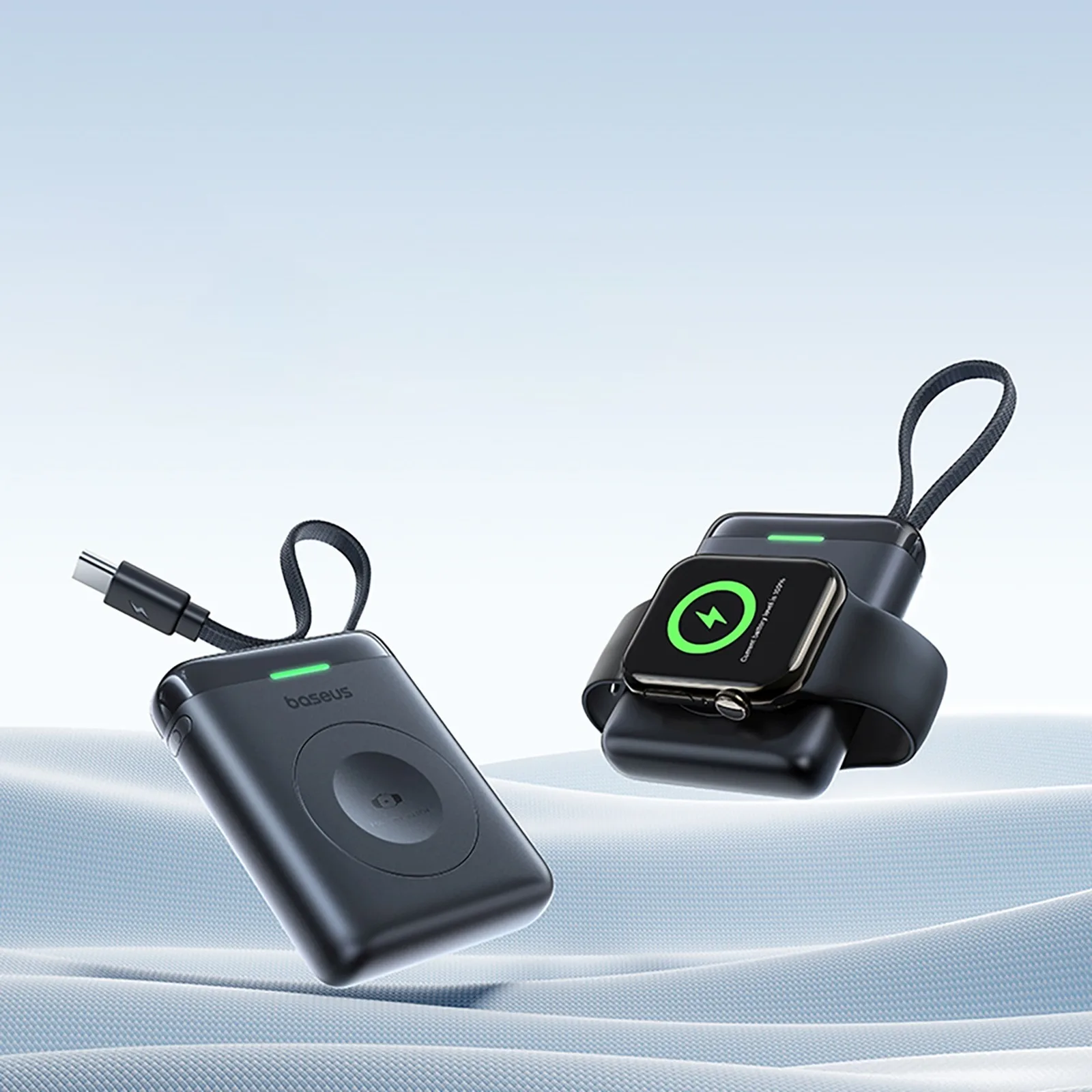 Powerbank 1640 mAh 5W EnerFill FW11 do Apple Watch z wbudowanym kablem - czarny 7