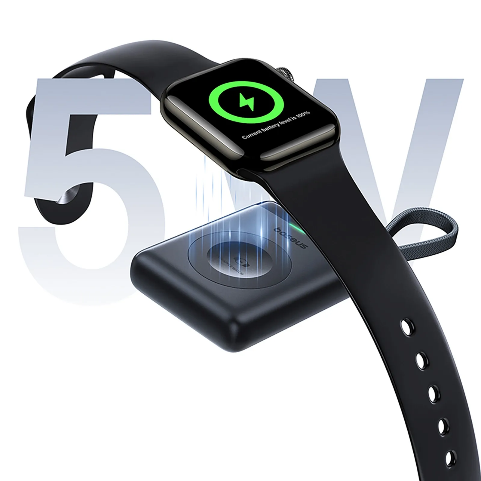 Powerbank 1640 mAh 5W EnerFill FW11 do Apple Watch z wbudowanym kablem - czarny 9