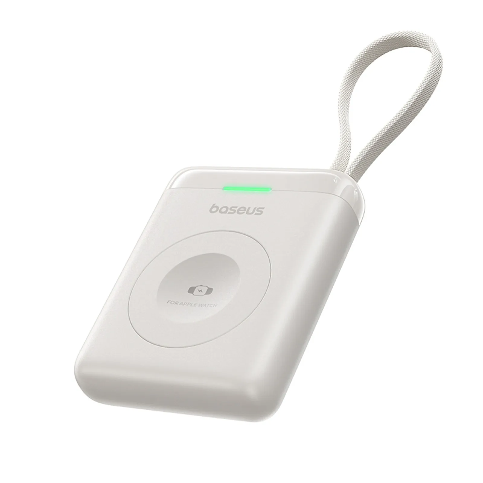 EnerFill FW11 1640 mAh 5W Power Bank Apple Watch-hoz beépített kábellel - fehér