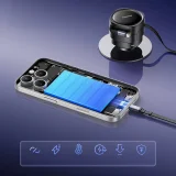 Autoladegerät mit einziehbaren USB-C- und iPhone-Lightning-Kabeln, 60 W – schwarz 10