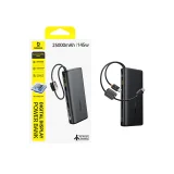 25000mAh 145W Power Bank s zaslonom i ugrađenim USB-C kabelima - crna 7