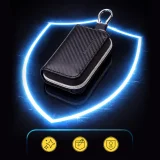 Diebstahlschutzhülle für RFID-Autoschlüssel mit Faraday-Käfig – schwarz 10