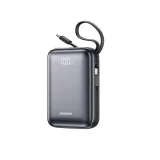 20000mAh 22.5W USB-C Power Bank s dvostrukim kabelom - crna