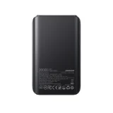 20000mAh 22.5W USB-A USB-C Power Bank kijelzővel JR-QP192 Mini - Fekete 3