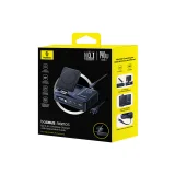 5-in-1-Ladestation USB-A auf USB-C mit einziehbarem Kabel, 140 W Qi2 – Schwarz 7