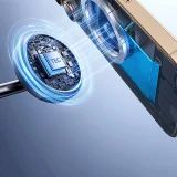 3-u-1 indukcijska punjač za pametni telefon, sat i slušalice s hlađenjem, 45W USB-C kabel - crna 6