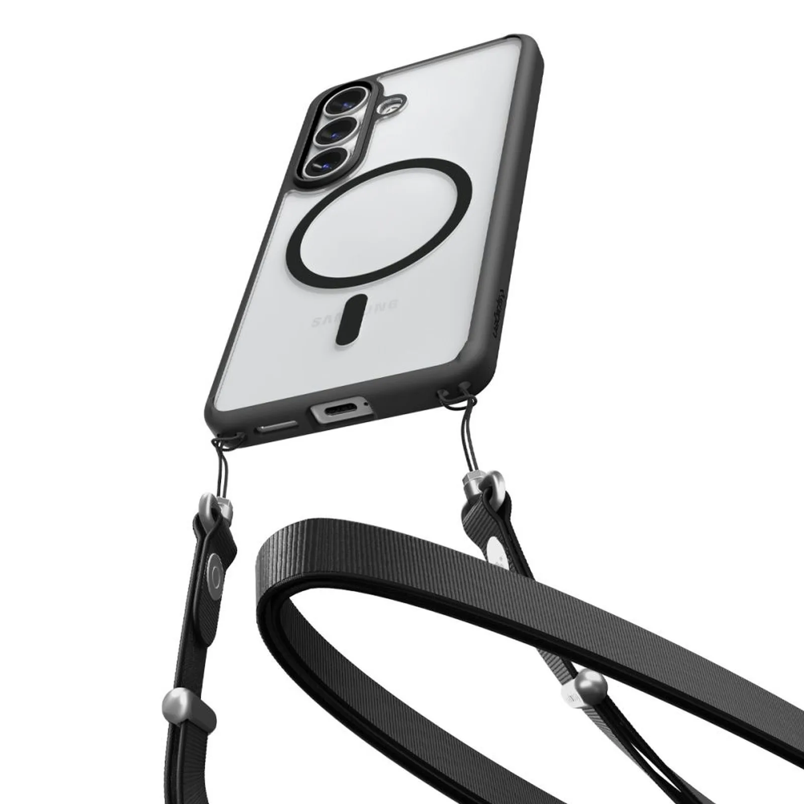 Samsung Galaxy S26 Ultra Hybrid Mag Mag MagSafe tok - átlátszó fekete 5