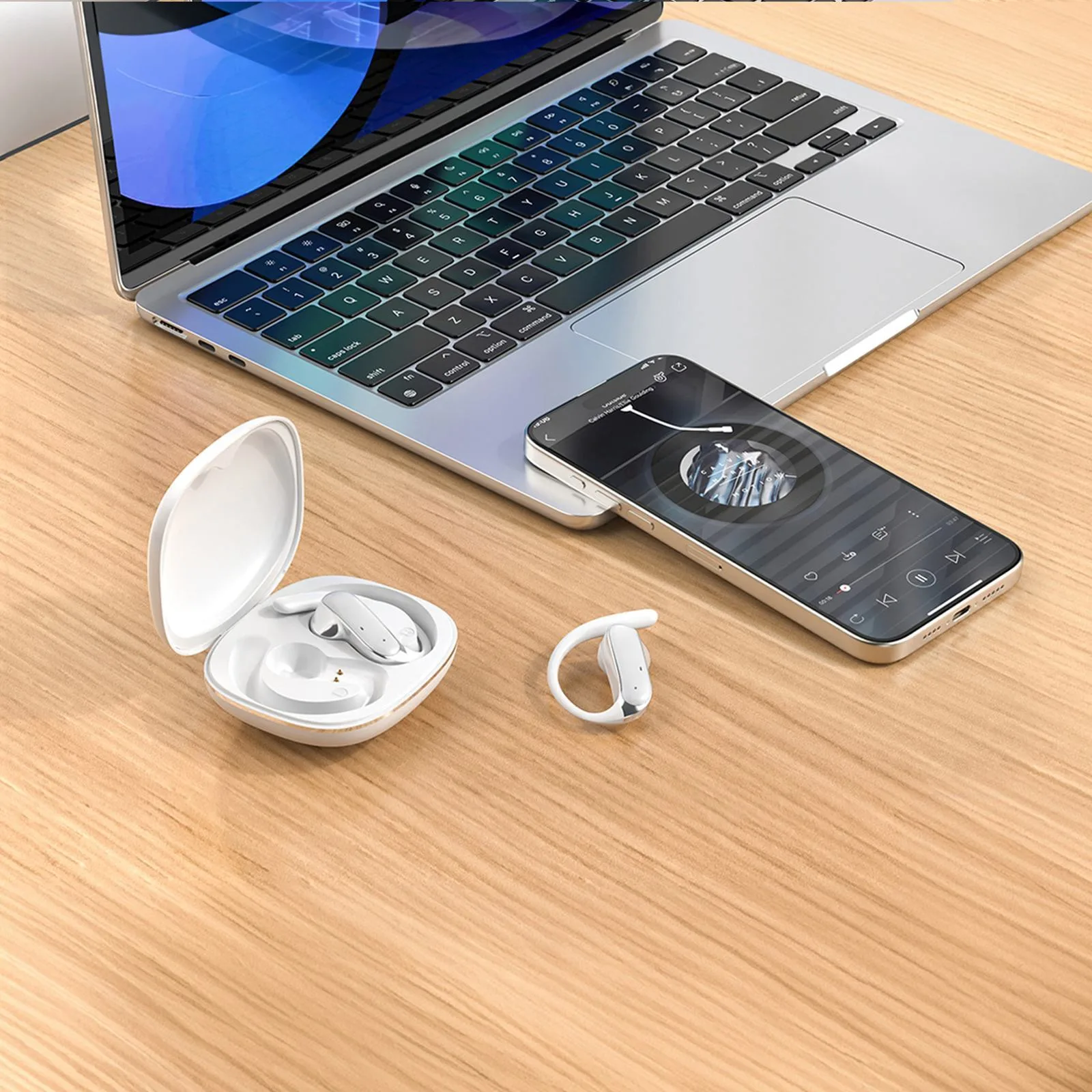 U17Z Bluetooth OWS bežične slušalice preko ušiju - bijele 2