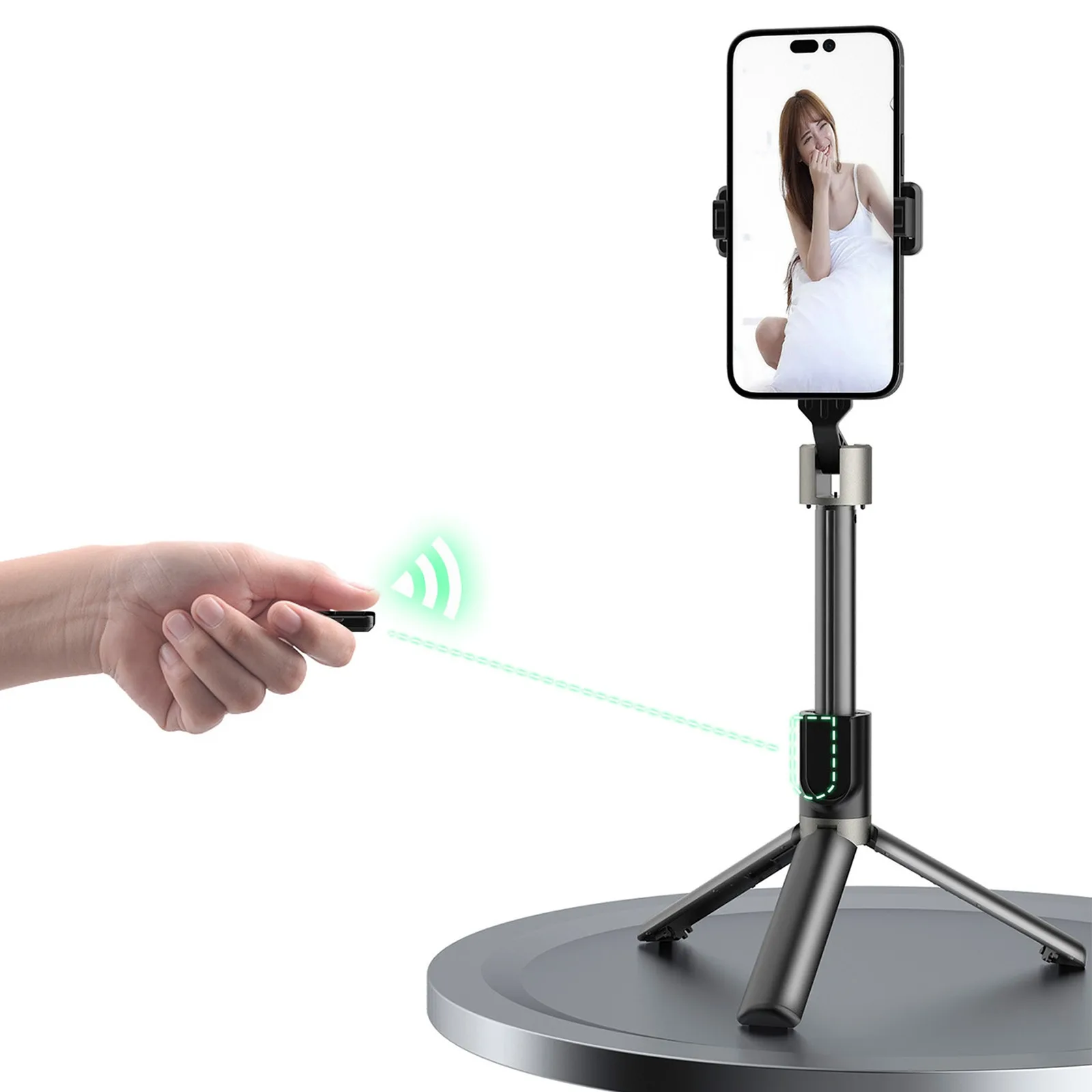 Selfie bot állvánnyal és Bluetooth távirányítóval, 1,1 m - fekete 7