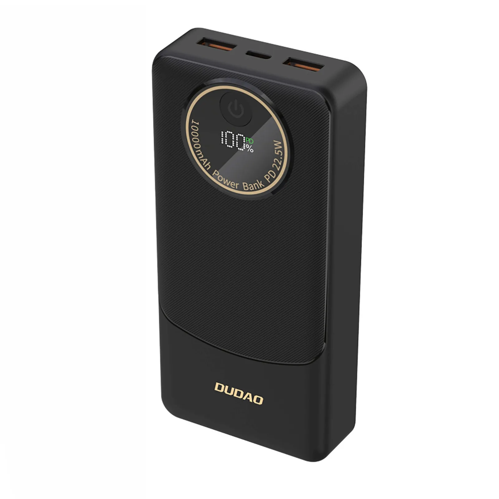 20 000 mAh-s hordozható akkumulátor USB-A, USB-C, K12Pro, 22,5 W PD – fekete