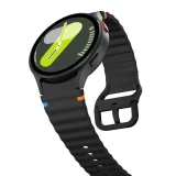 Szilikon sportszíj Samsung Galaxy Watch 4/5/5/5 Pro/6/7/FE órához - fekete 3