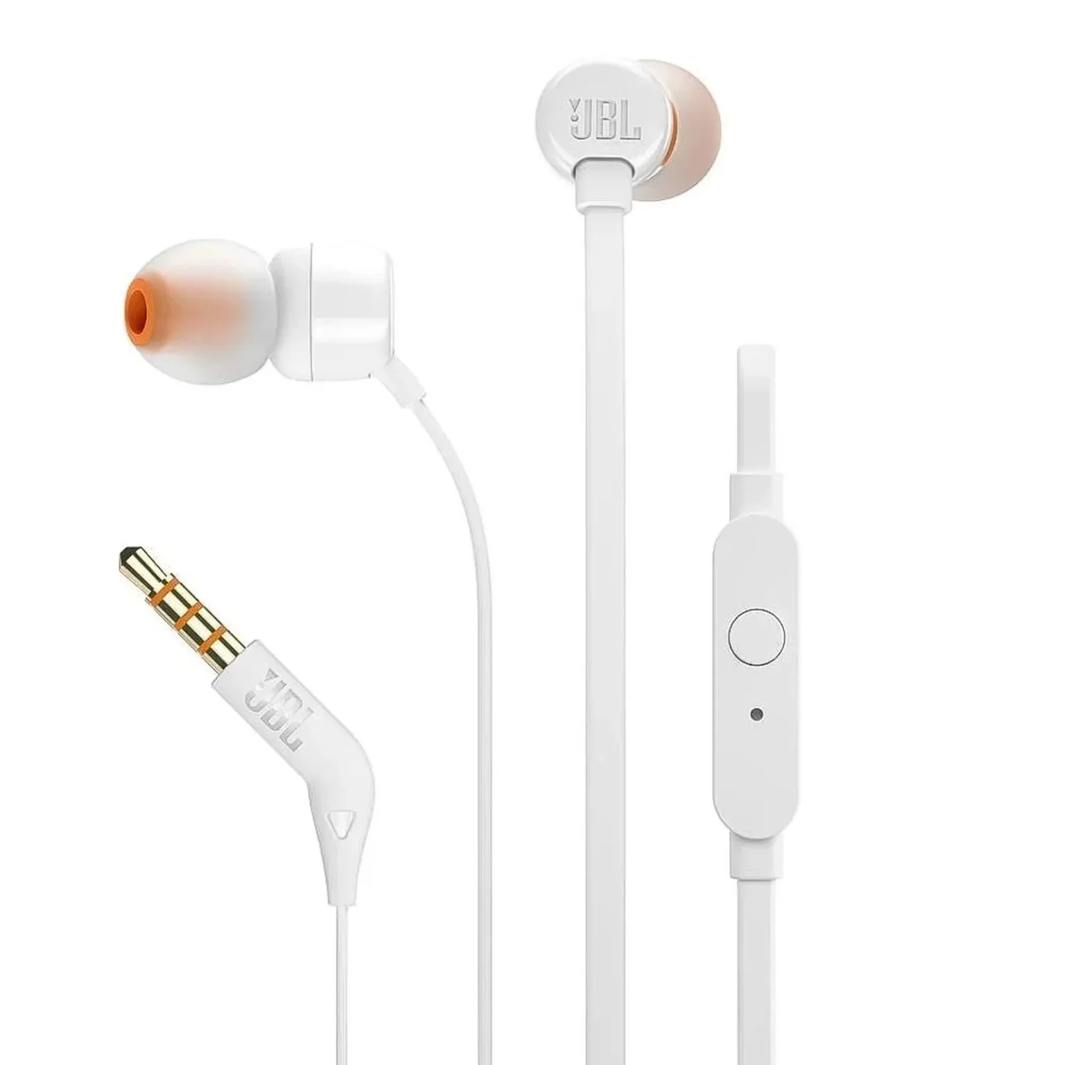 JBL T110 žičane slušalice, 3,5 mm mini-jack - bijele
