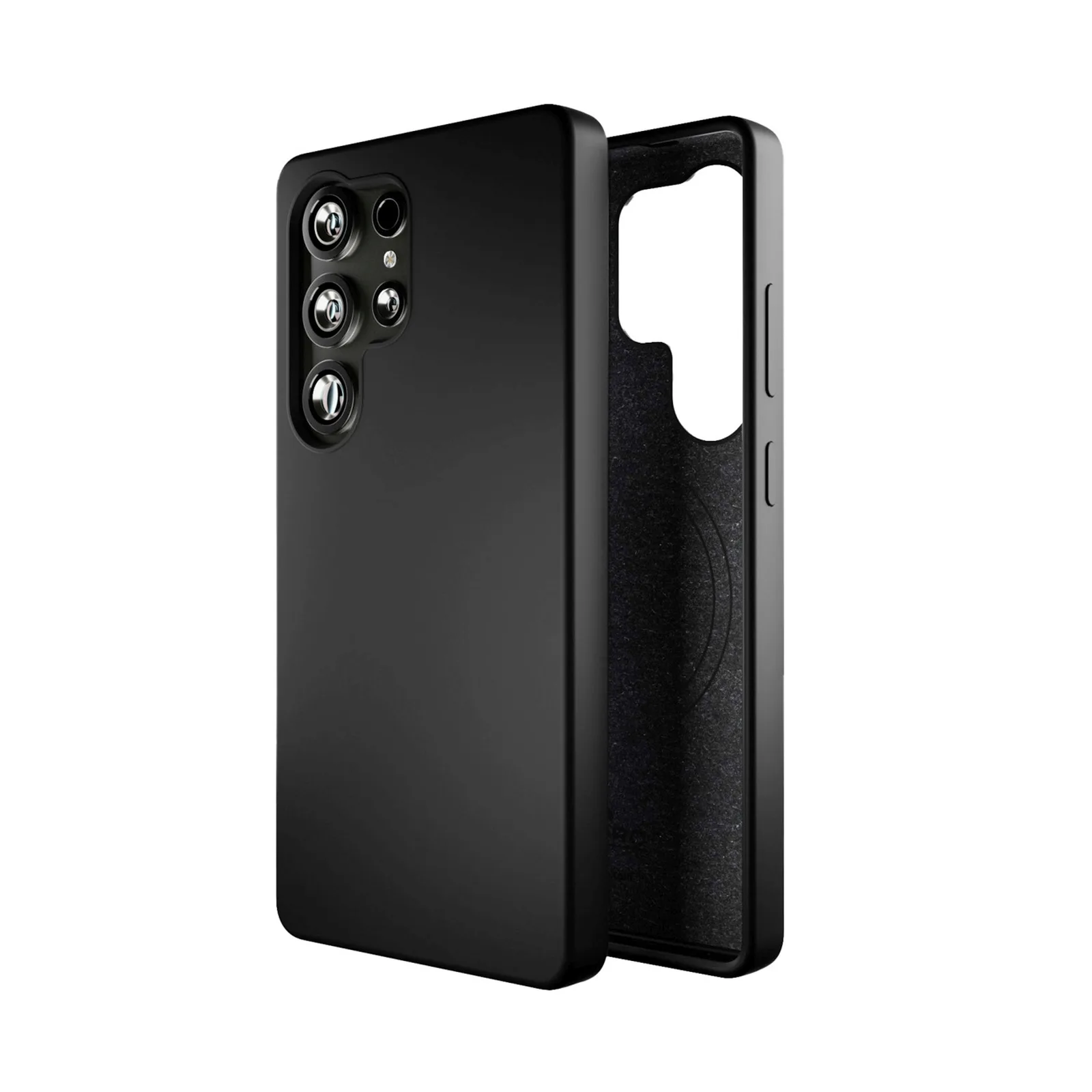 Szilikon tok a Samsung Galaxy S25 Ultra Icon Mag MagSafe modellhez – fekete
