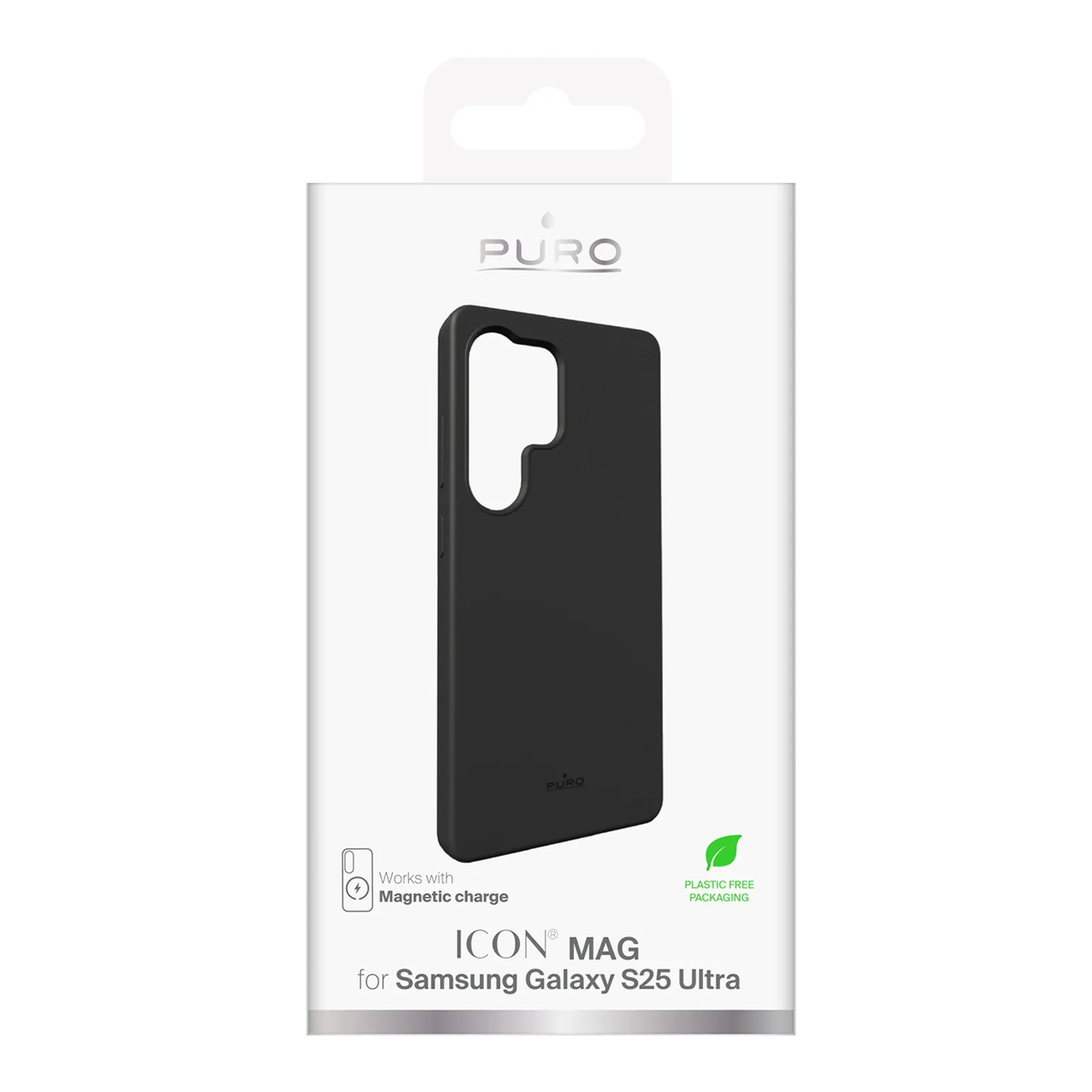 Husă din silicon pentru Samsung Galaxy S25 Ultra Icon Mag MagSafe - negru 4