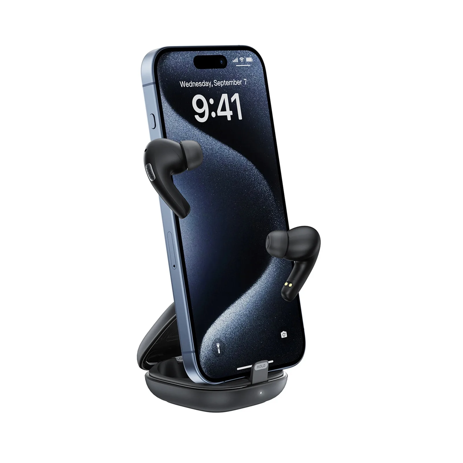 W4 TWS kabellose In-Ear-Kopfhörer mit Handyhalter-Funktion – schwarz 5