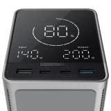 40.000 mAh USB-C USB-A 300 W bežična power banka za punjenje - crna 2