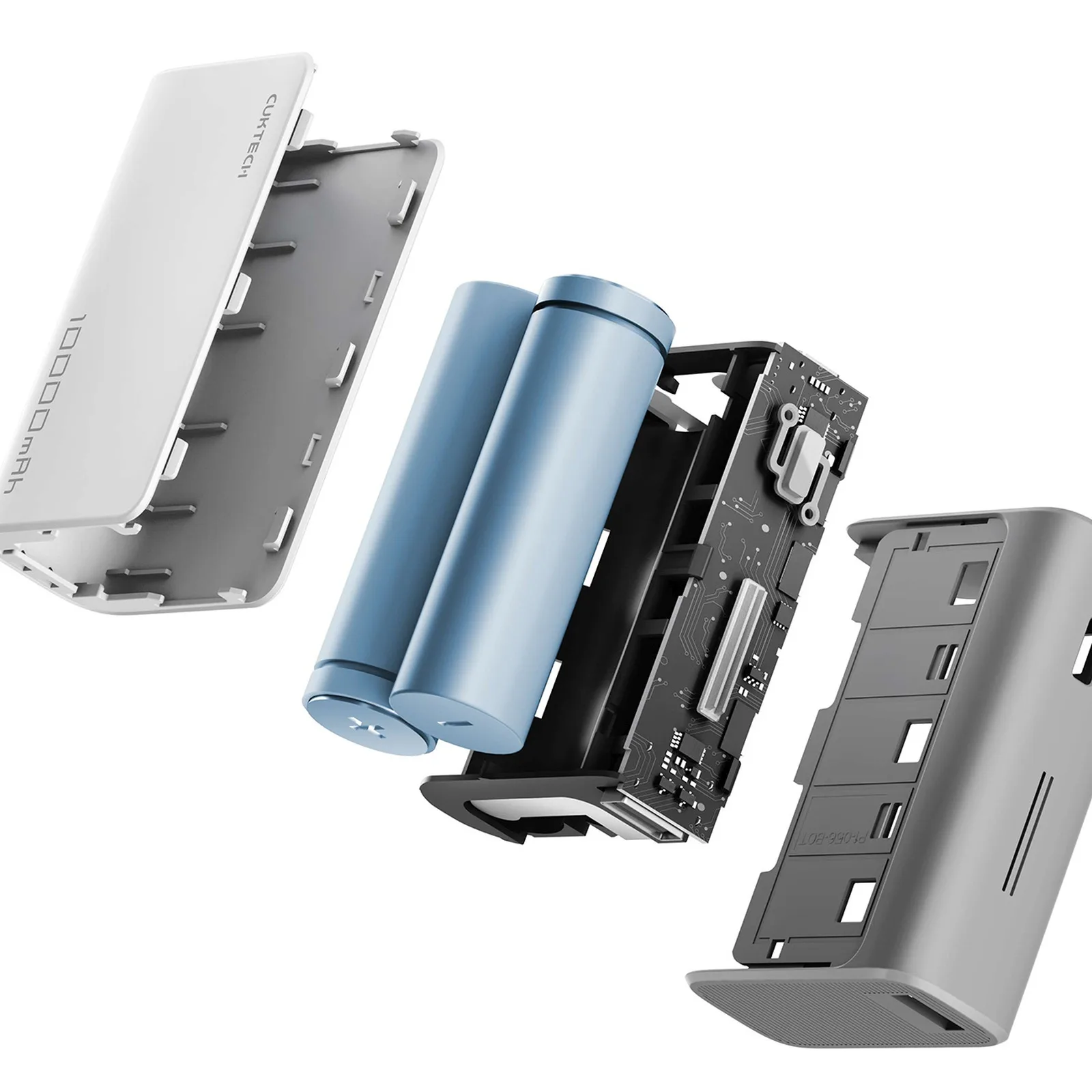 Powerbank 10000mAh USB-A USB-C 30W - szary 6