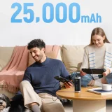 25000 mAh USB-C/USB-A 210 W Powerbank – Schwarz 3