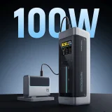 25000 mAh USB-C/USB-A 210 W Powerbank – Schwarz 4