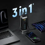 25000 mAh USB-C/USB-A 210 W Powerbank – Schwarz 6