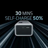 20 000 mAh-s hordozható akkumulátor, USB-A és USB-C csatlakozóval, 150 W – szürke 6