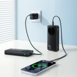Powerbank z wyświetlaczem cyfrowym 20000mAh USB-A USB-C 22.5W - czarny 10