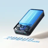 Powerbank z wyświetlaczem cyfrowym 20000mAh USB-A USB-C 22.5W - czarny 11