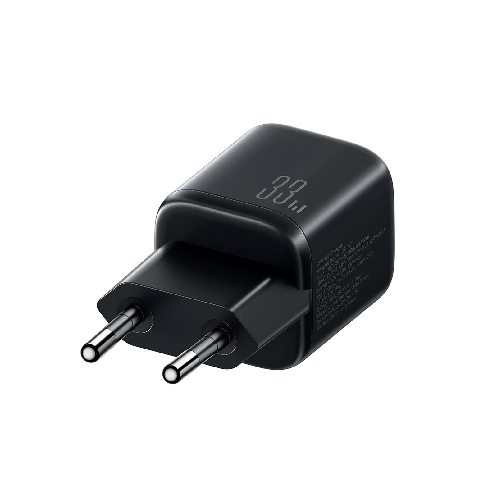 33-W-Wandladegerät (USB-A auf USB-C) – schwarz 4