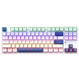 Mechanische Gaming-Tastatur mit kabelgebundenen roten Schaltern und Hintergrundbeleuchtung – Weiß 6