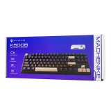 Mechanische Gaming-Tastatur mit kabelgebundenen roten Schaltern und Hintergrundbeleuchtung – Weiß 7