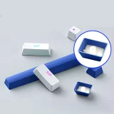 Mechanische Gaming-Tastatur mit kabelgebundenen roten Schaltern und Hintergrundbeleuchtung – Weiß 9