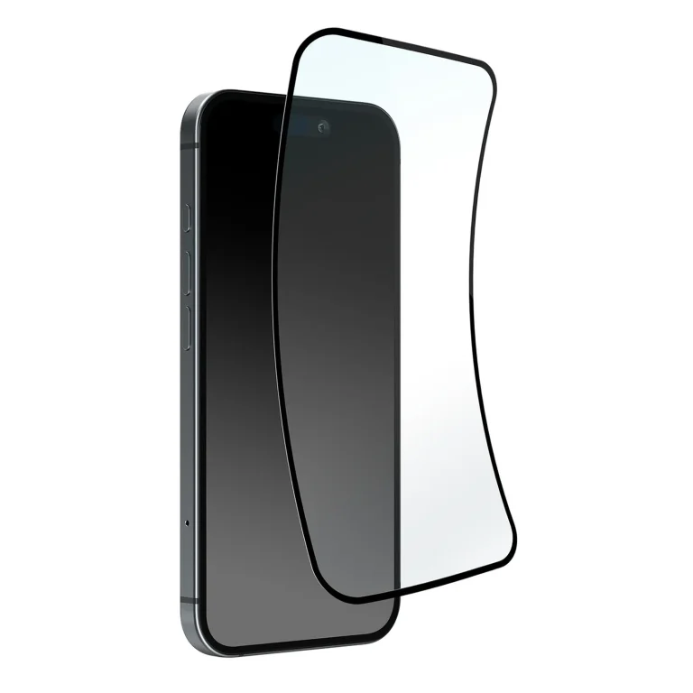 Hibrid üveg fekete kerettel az iPhone 16 Pro Max készülékhez – Flexible Glass D3O