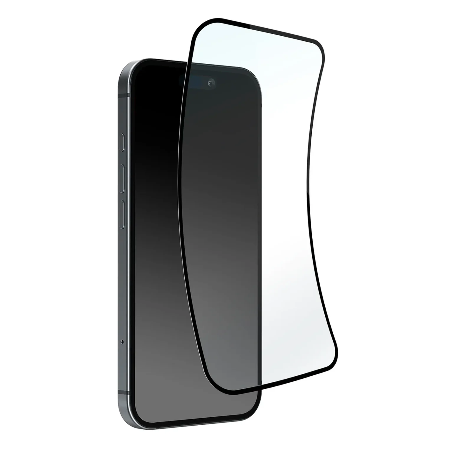 Sticlă hibridă cu ramă neagră pentru iPhone 16 Plus / iPhone 15 Pro Max / iPhone 15 Plus Sticlă flexibilă D3O Sticlă hibridă cu ramă neagră pentru iPhone 16 Plus / iPhone 15 Pro Max / iPhone 15 Plus Sticlă flexibilă D3O